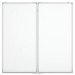 Tableau magnétique panneau écriture école maison bureau pliable 80 x 80 x 1 7 cm aluminium 02_0045532
