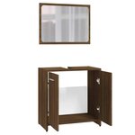 vidaXL Meubles de salle de bain Chêne marron Bois d'ingénierie
