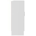 vidaXL Armoire à vitrine Blanc 82 5x30 5x80 cm Bois d'ingénierie