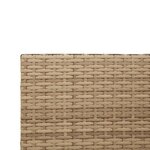 vidaXL Canapé de jardin avec table et coussins en forme de L beige