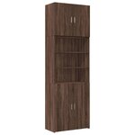 vidaXL Buffet haut chêne marron 80x42 5x249 cm bois d'ingénierie