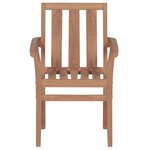 vidaXL Chaises de jardin lot de 2 et coussins anthracite Bois de teck