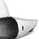 vidaXL Sculpture requin Argent 68x20x24 cm Aluminium