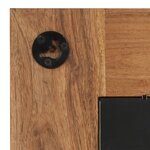 vidaXL Miroir Bois d'acacia massif 50 x 50 cm