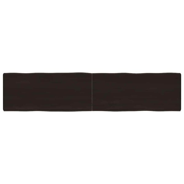 vidaXL Dessus de table bois massif traité bordure assortie