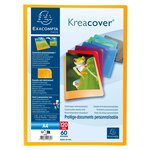 Protège-documents En Polypropylène Semi Rigide Kreacover® Opaque 120 Vues - A4 - Couleurs Assorties - X 8 - Exacompta