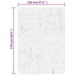 vidaXL Tapis OVIEDO à poils courts anthracite 120x170 cm