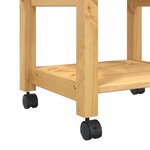 vidaXL Chariot de cuisine MONZA 48x40x90 cm bois massif de pin