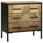 vidaXL buffet 70x35x70 cm en bois massif de mangue