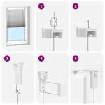 vidaXL Store plissé 70x150 cm Crème