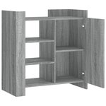 vidaXL Buffet sonoma gris 73 5x35x75 cm bois d'ingénierie