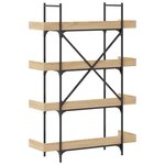 vidaXL Bibliothèque à 4 niveaux chêne sonoma 100x33x145 5 cm