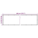 vidaXL Écran d'intimité de balcon blanc 300x90 cm PVC