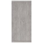 vidaXL Buffet Gris béton 88x30x65 cm Bois d'ingénierie