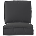 vidaXL Ensemble de coussins de palette 2 pièces en tissu Oxford noir