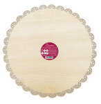 Plat Rond Dentelle Bois Ø 29Cm