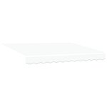 vidaXL Store Rétractable Automatique Blanc 350x250 cm