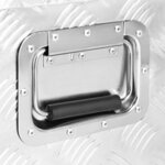 vidaXL Boîte de rangement Argenté 90x47x33 5 cm Aluminium