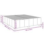 vidaXL Sommier à lattes de lit avec matelas Crème 180x200 cm Tissu