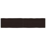 vidaXL Dessus de table bois massif traité bordure assortie