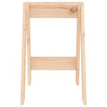 vidaXL Tabourets lot de 2 40x40x60 cm bois massif de pin
