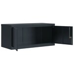 vidaXL Classeur anthracite 90x40x145 cm acier