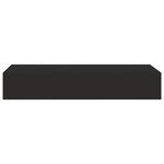 vidaXL Étagère à tiroir murale Noir 60x23 5x10 cm MDF
