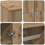 vidaXL Haut de meuble Artisan Chêne 80x39x178 cm Bois d'ingénierie