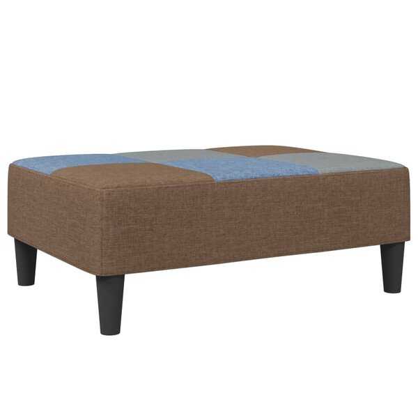 vidaXL Repose-pied patchwork 77x55x31 cm tissu