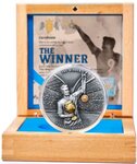 Pièce de monnaie en Argent 5 Dollars g 62.2 (2 oz) Millésime 2023 Robert Lewandowski WINNER