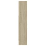 vidaXL Bibliothèque Blanc et chêne Sonoma 40x35x180 cm Bois ingénierie