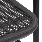 vidaXL Chaises de jardin lot de 4 Rotin plastique et acier 110 kg