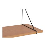 Etagère murale chêne et noir 80 x 29 cm