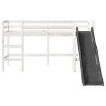 vidaXL Lit mezzanine d'enfants sans matelas 90x200 cm bois pin massif