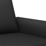 vidaXL Ensemble de canapés 3 Pièces avec coussins Noir Velours