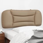 vidaXL Coussin de tête de lit cappuccino 100 cm similicuir