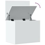 vidaXL Boîte de rangement blanc 60x42x46 cm bois d'ingénierie