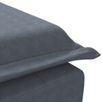 vidaXL Chaise longue de massage avec traversin gris foncé velours