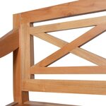 vidaXL Chaises Batavia lot de 2 marron clair bois d'acajou solide