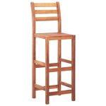 vidaXL Chaises de bar lot de 2 bois d'acacia solide