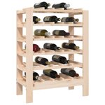 vidaXL Casier à vin 61 5x30x82 cm Bois de pin massif