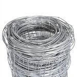 vidaXL Clôture de jardin Acier galvanisé 50x1 5 m Argenté