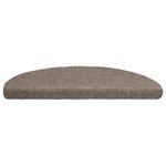 vidaXL Tapis autoadhésifs de marches 10 Pièces Crème 65x21x4cm Aiguilleté