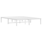 vidaXL Cadre de lit métal blanc 140x200 cm