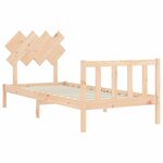 vidaXL Cadre de lit sans matelas 90x200 cm bois de pin massif