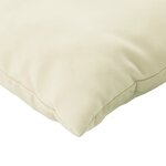 vidaXL Coussins de canapé lot de 4 crème 60x60 cm tissu