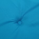 vidaXL Coussins de chaise à dossier haut lot de 4 bleu clair