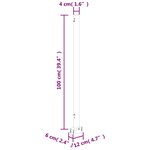 vidaXL Auvent latéral rétractable de patio 160 x 300 cm Blanc cassé