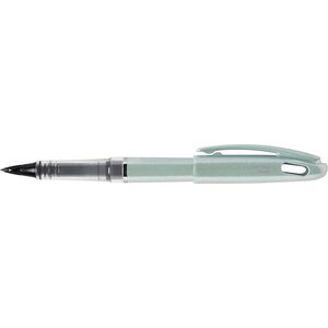 Feutre plume Tradio corps pailleté Vert  encre Noire x 12 PENTEL