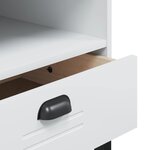 vidaXL Meuble TV VIKEN blanc bois d'ingénierie